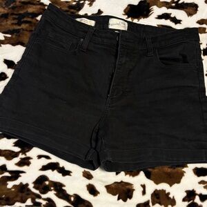 Universal Thread Black High-Rise Denim Shorts